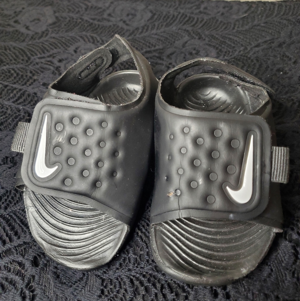 Nike Sunray Adjust 5 Sandals Black Adjustable Infant Toddler 3C - Picture 2 of 14